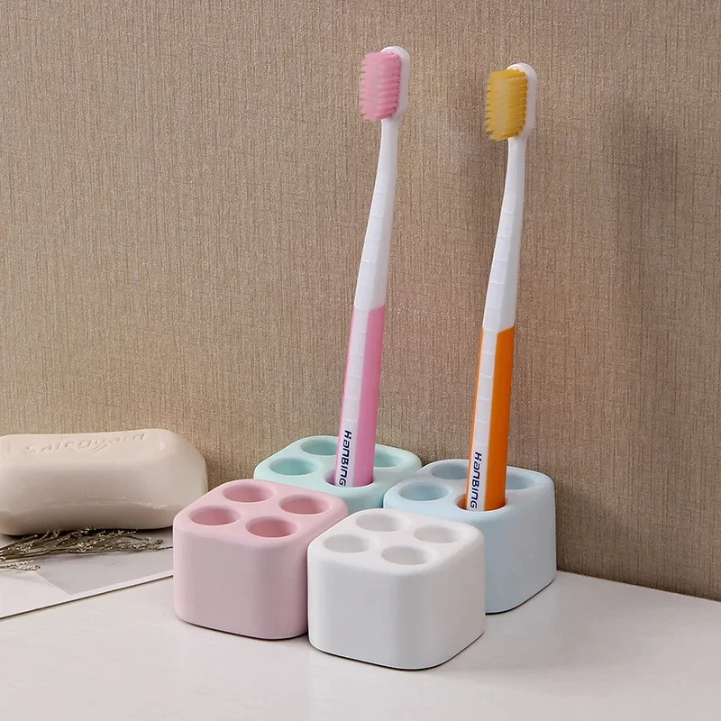 Small Portable Toothbrush Organizer Creative Diatomite Absorbent Toothbrush Holder Simple Household Bathroom Storage Rack