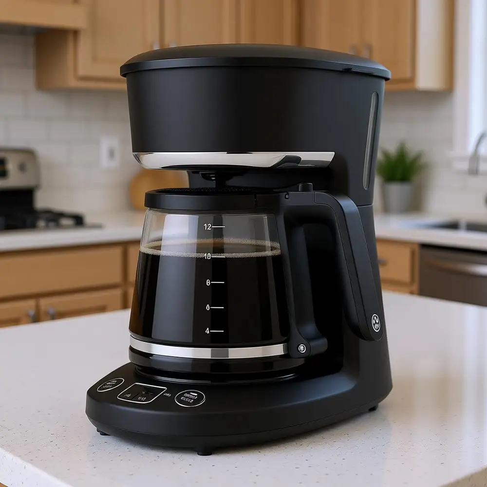 

Программируемая кофеварка на 12 чашек, приготовление кофе сейчас или позже