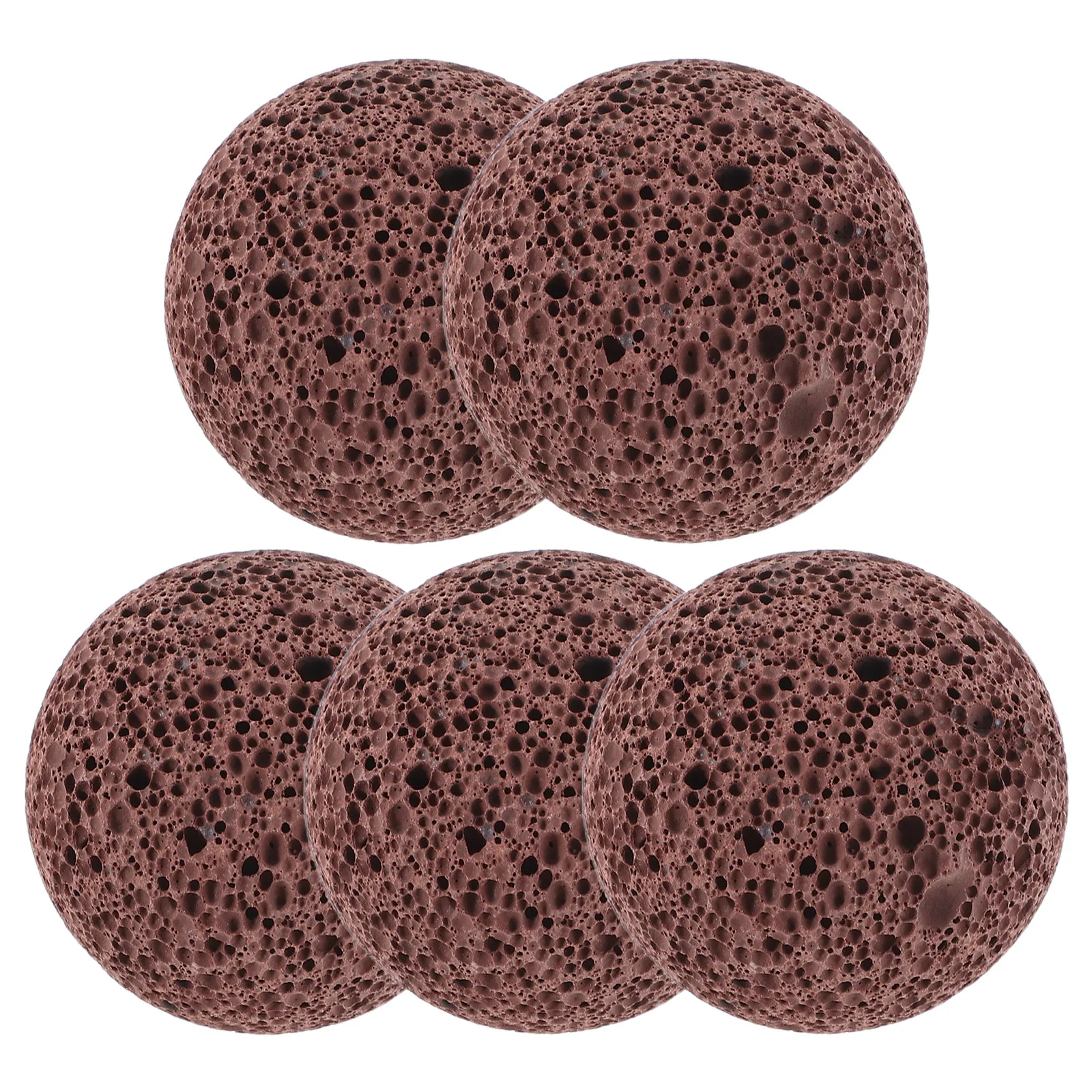 

5pcs Volcanic Rock Filter Red Color Aquarium Wastewater Plants Indoor Landscape Fish Tank Decor Pond Stones Natural Lava