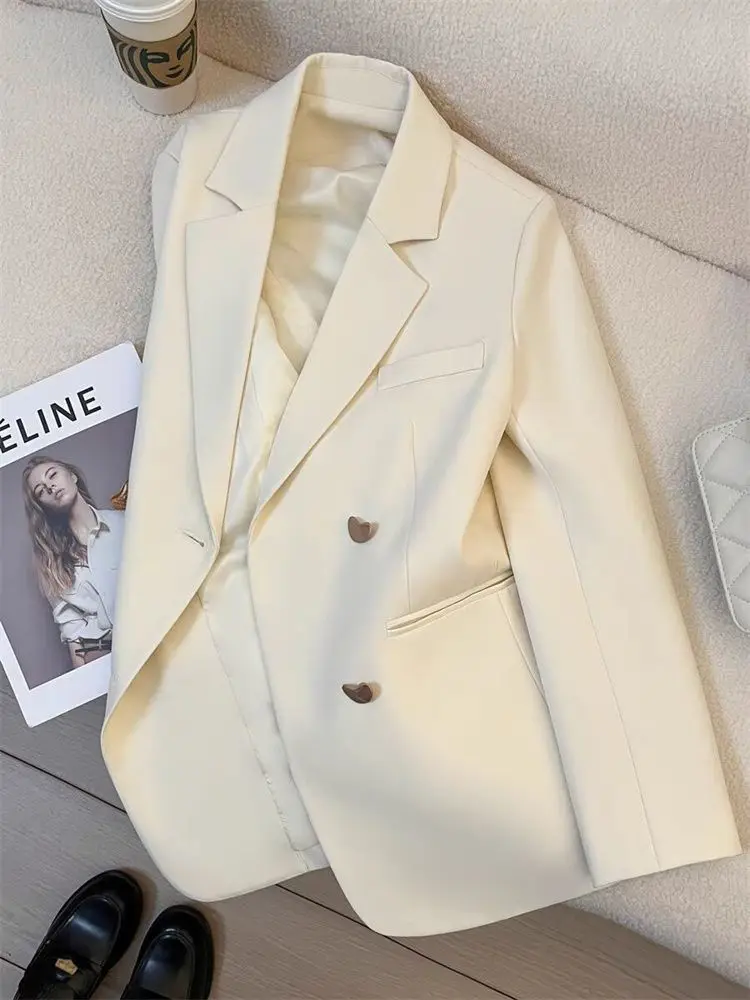 

Универсальный и стильный новый костюм для весны и осени, высококачественный свободный крой, модный костюм в британском стиле.