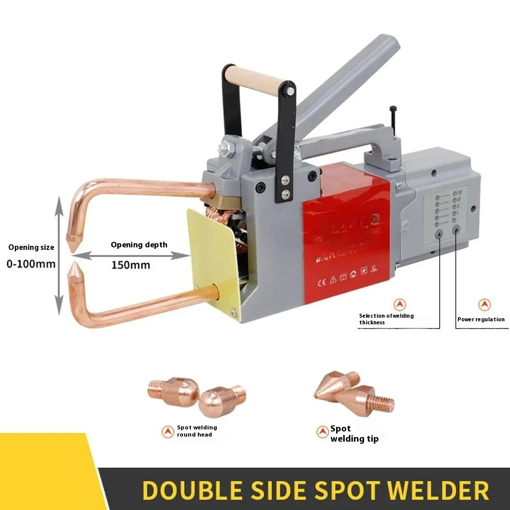 220V Precision Dual-side Spot Welding Machine for Automotive Dent Repair, Handheld Collision Repair Tool