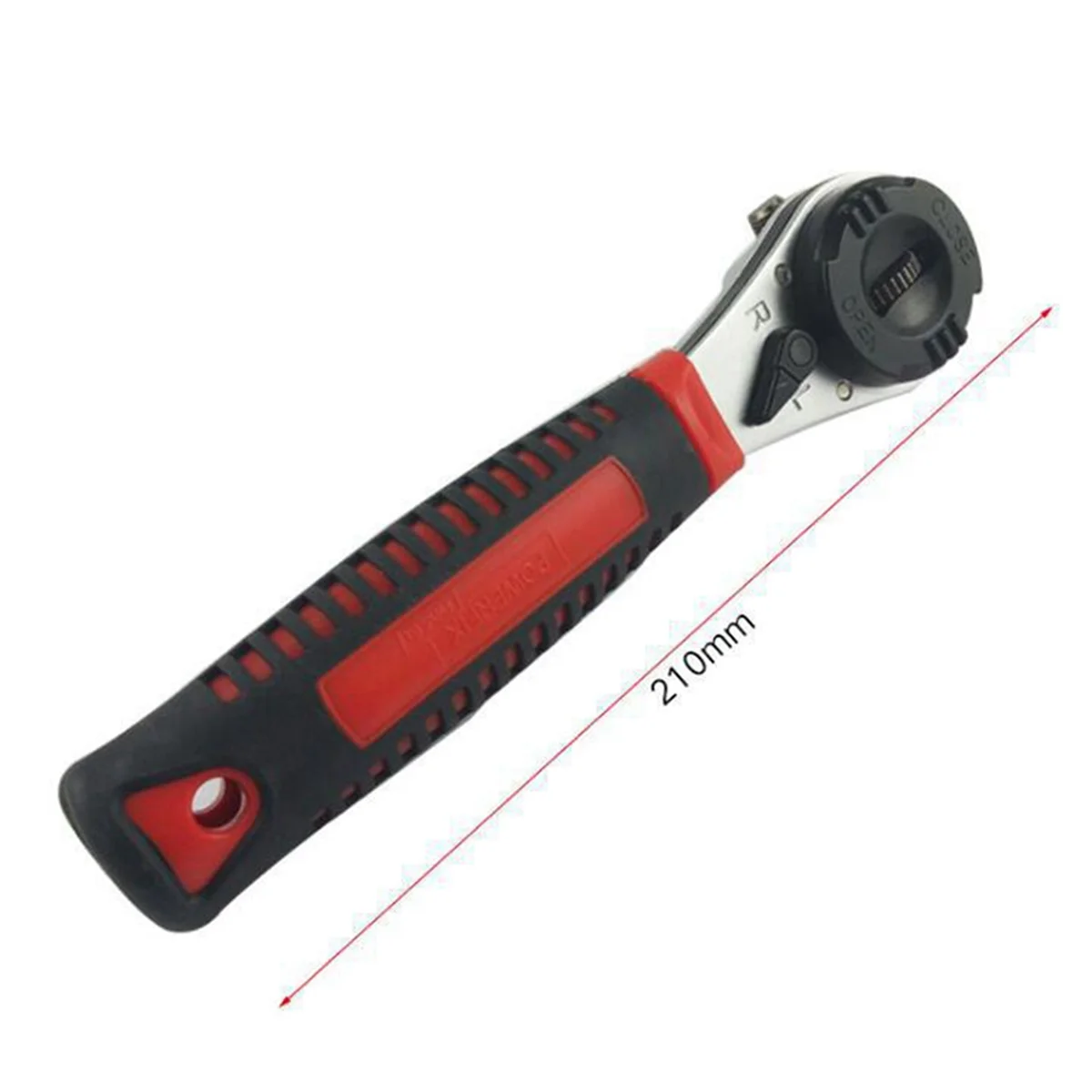 Universal Adjustable Ratchet Wrench is Suitable for 6-22mm Screw Adjustable Socket Wrench with Anti-Slip Handle.JAS