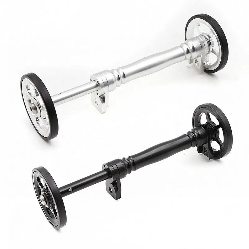 

Folding Bike Easy Wheel Extension Rod Rear Rack Telescopic Bar Easywheel