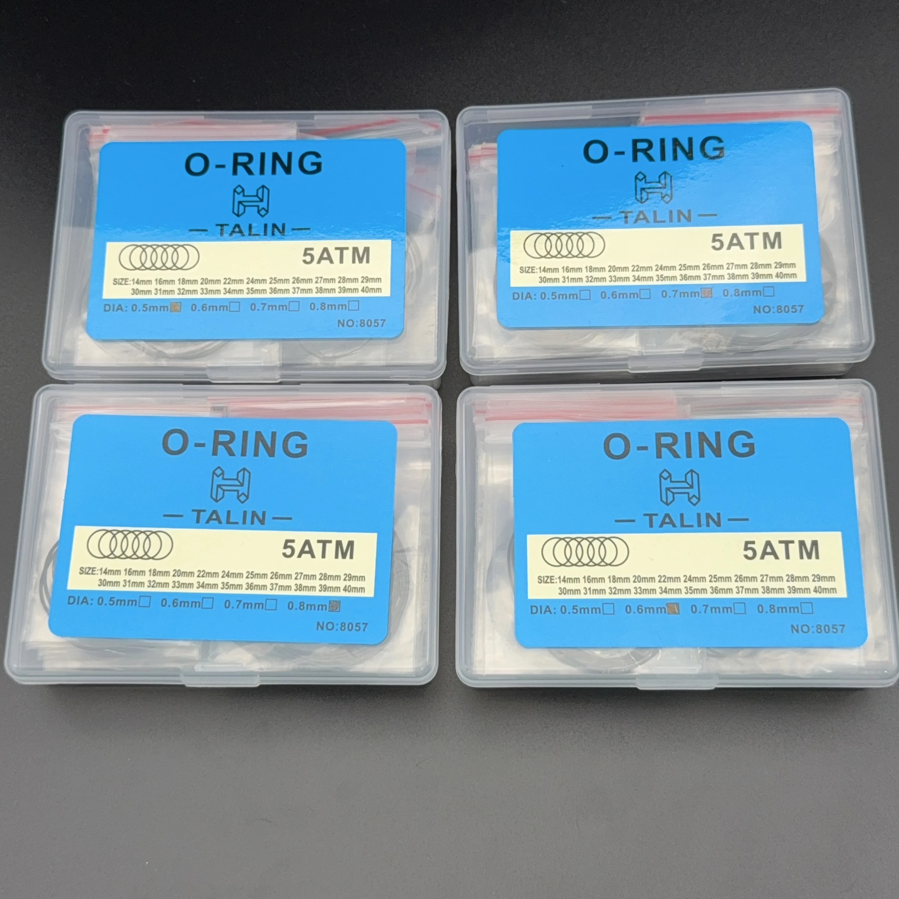 مشاهدة الغطاء الخلفي مقاوم للماء حلقة O-حلقة أسفل Coversealing حلقة صندوق 0.5/0.6/0.7/0.8 مللي متر مطاطا المطاط Ringdust حلقة ساعة أجزاء #3