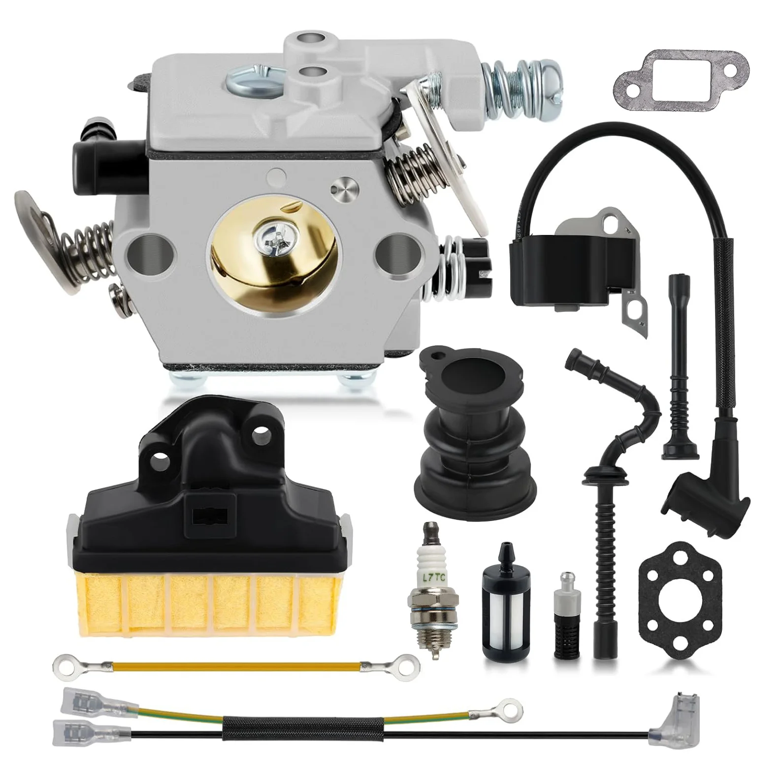 

bb WT-215-1 Carburetor Ignition Coil Kit for Stihl MS210 MS230 MS250 Zama C1Q-S11G C1Q-S11E Walbro WT-286 WT-215 Carb