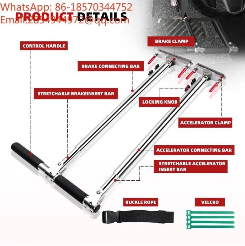 Portable Hand Driving Control Device for Disabled Drivers Car Modification Hand Control Assist Equipment