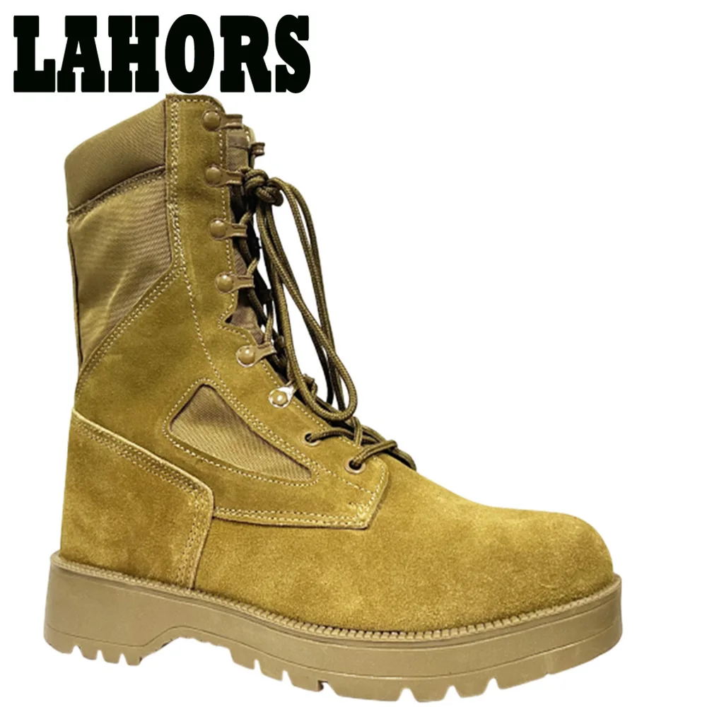 Lahors Marke Mann Kampf taktische Stiefel wasserdichte Outdoor-Wanderschuhe Wüste Armee Stiefel atmungsaktive männliche Stiefeletten