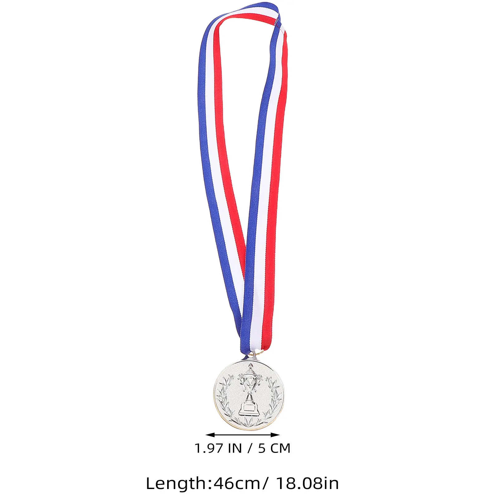 12Pcs Award Medals Gold Silver Bronze Metal Winner Medals Neck Ribbon Sports Competitions School Events Award Medal Set
