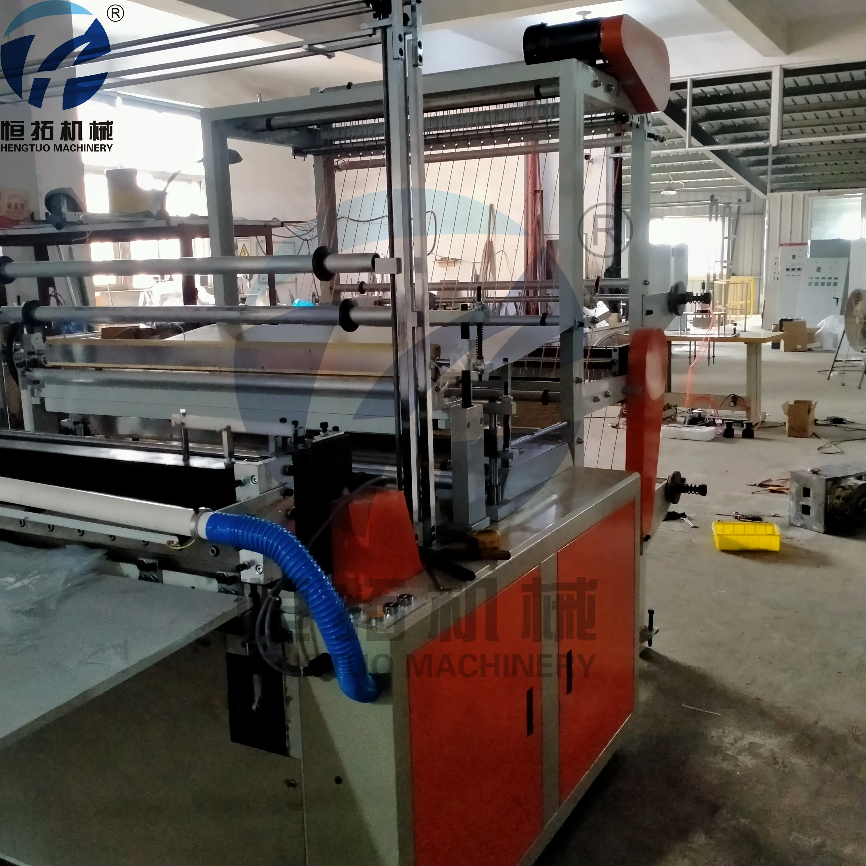 GFQ-600 Heat Sealing Cold Cutting Bottom Sealing Bread Rubber Bag Making Machine