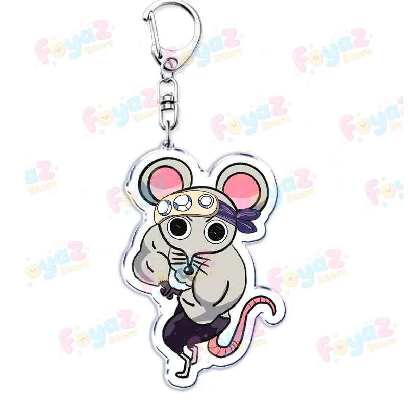 Popular Japan Anime Meme Demon Keychain Accessories Bag Charms Inosuke Rengoku Nezuko Manga Keyrings Jewelry Fans Freinds Gifts