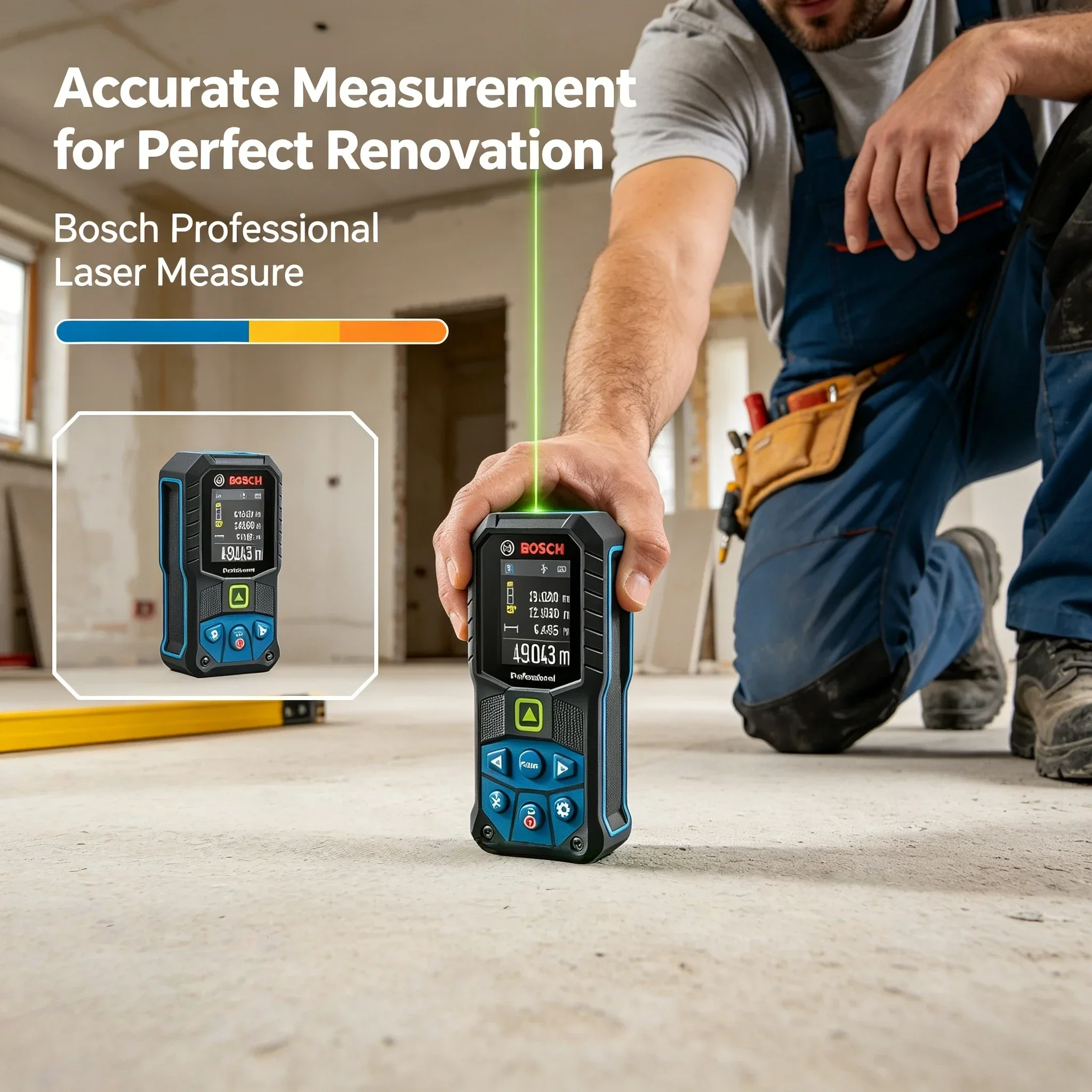 Medidor de Distância a Laser Bosch GLM 50-27 CG Verde 50m