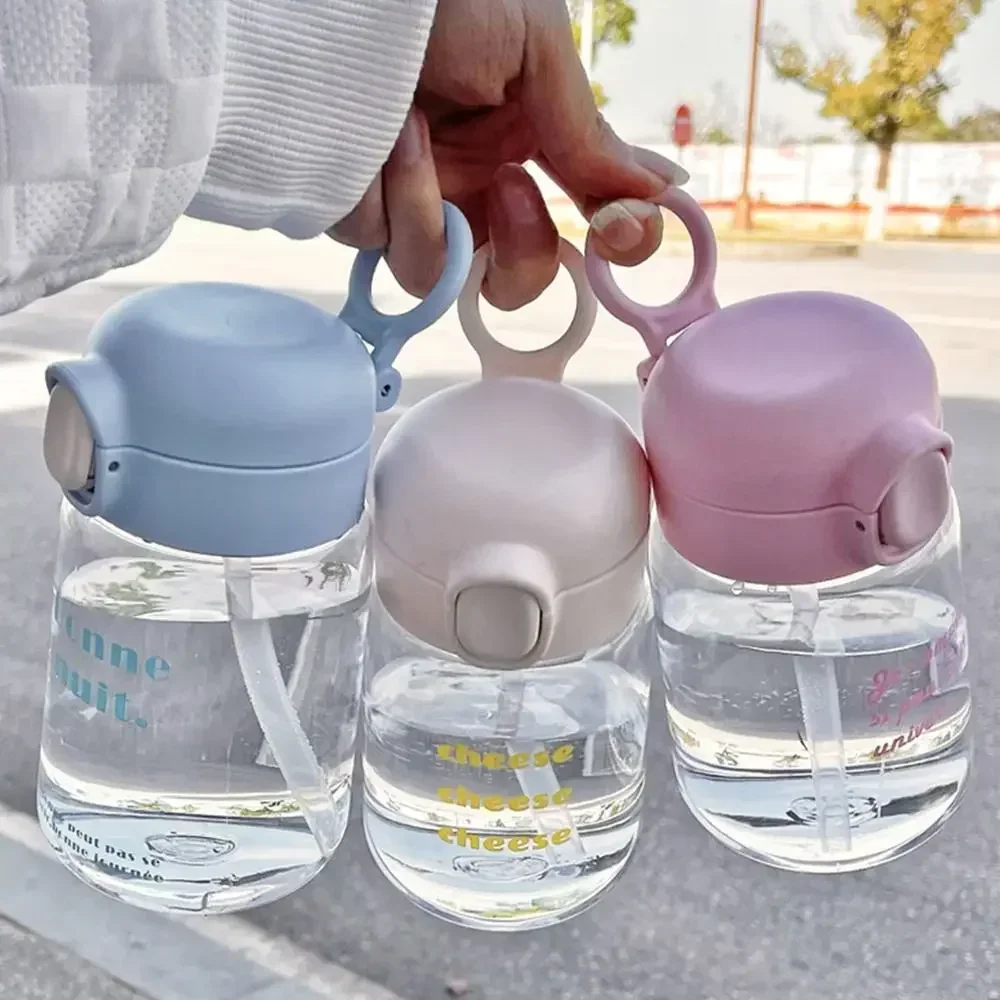 350ML Kids Sippy Cup Water Bottles Creative Cartoon Feeding with Straws and Lids Spill Proof Portable Toddlers Beverage Cups