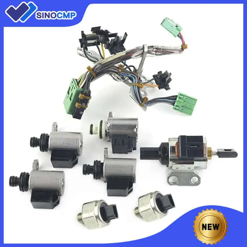 1set CVT Transmission Solenoid Kit JF011E RE0F10A for 09-12 Altima Rogue Sentra L4 2.0L 2.5L MR20DE QR25DE Engine 07-12 Caliber