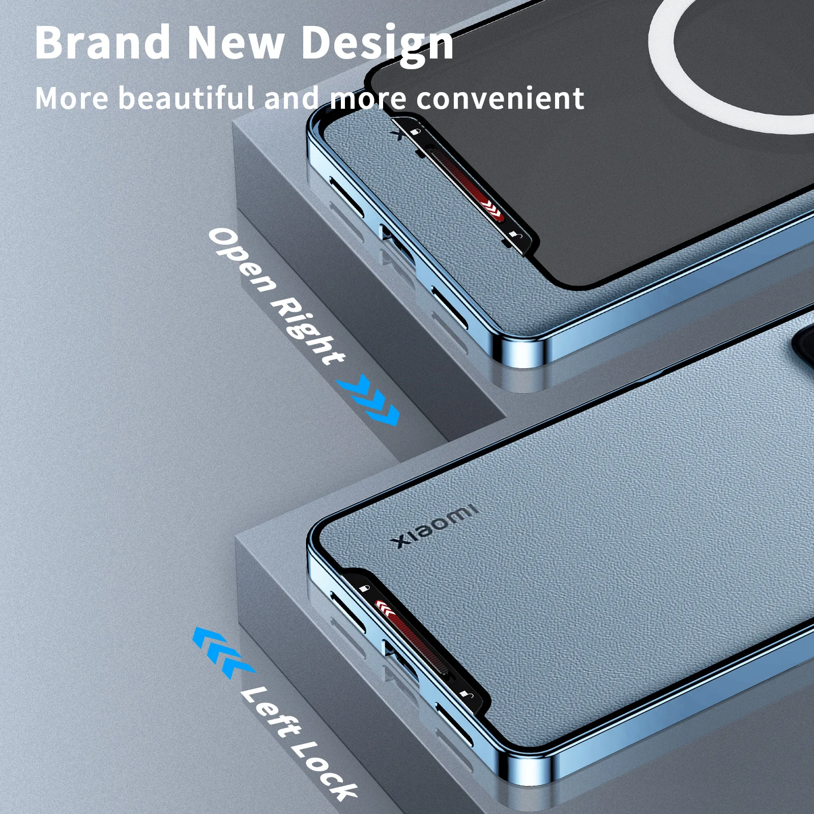 Aluminum Alloy Frame Phone Case For Xiaomi 13 Pro 13 Metal Full Coverage Lens Magsafe Frosted Ultra-thin Protective Back Cover