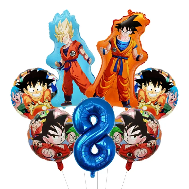 Dragon Ball Z Themen-Bachelor-Party Ballon-Set Vier-Sterne-Folienballon mit Goku-Aufdruck für Anime-Fans Feier – Detail 35