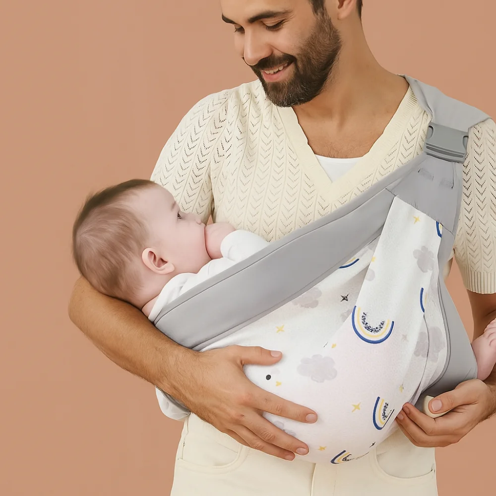 Porte-bébé respirant pour nouveau-né, sac kangourou pour bébé, sacs à dos en maille, Type de maintien horizontal