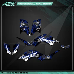 Armorsoul per Yamaha RAPTOR 660 YFM660 YFM ATV 2001-2005 ATV Carenatura completa Decalcomania Grafica Sfondo Kit Decorazione
