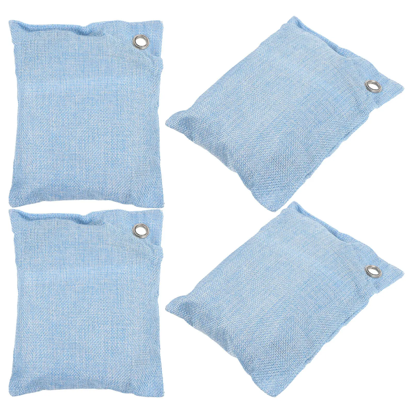 

Набор из 4 мешочков с бамбуковым углем для очистки воздуха, активированный поглотитель запахов, осушитель для шкафа, автомобиля, дома, свежий фильтр с активированным углем