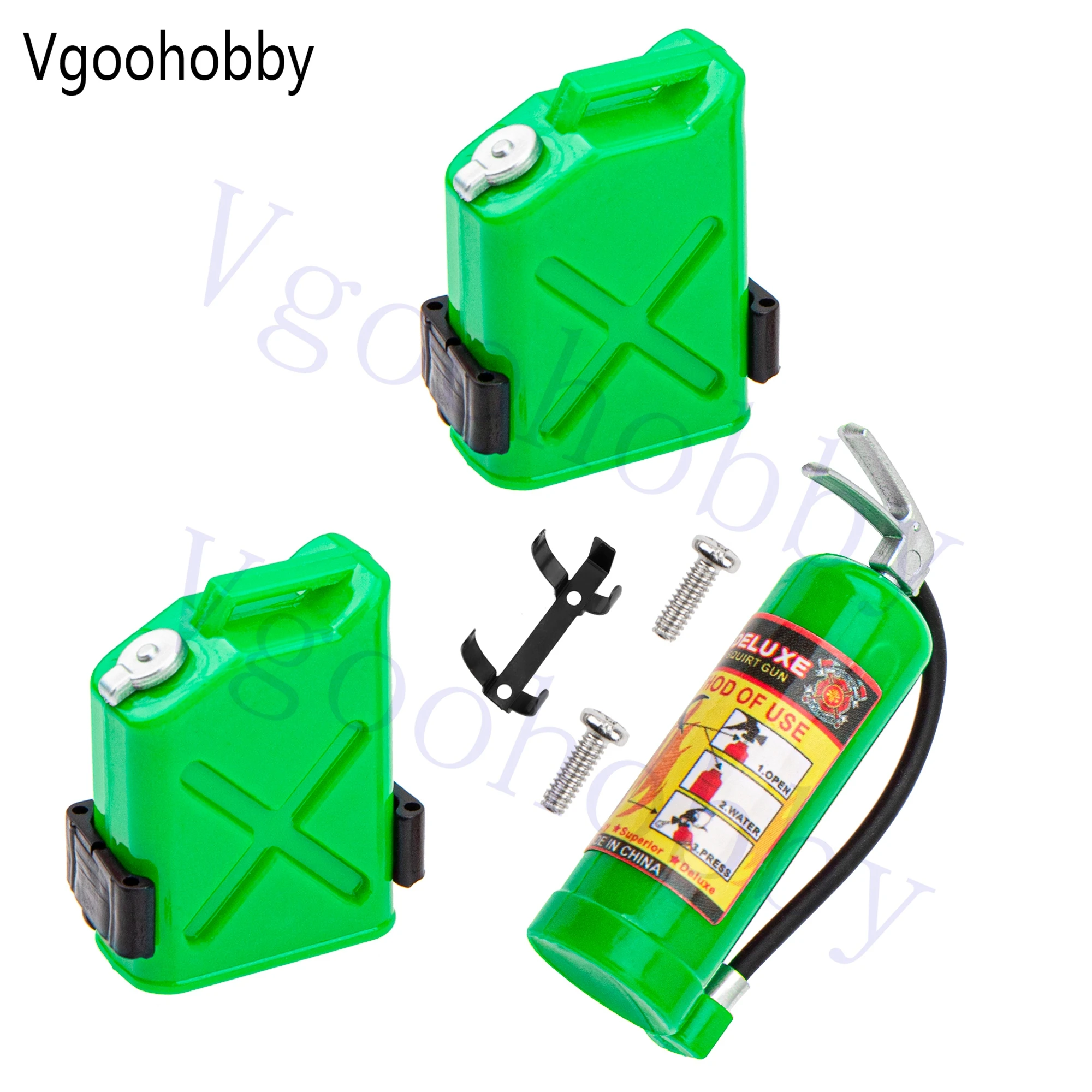 RC Simulation Decoration Plastic Mini Fuel Tank & Fire Extinguisher for Traxxas TRX4 Axial SCX10 Redcat Gen7 1/10 RC Crawler