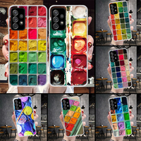 Watercolors Set Paint Palette Painting Box Phone Case For Samsung Galaxy A13 A14 A15 A16 A53 A54 A55 A56 A33 A34 A35 A36 A23 A24