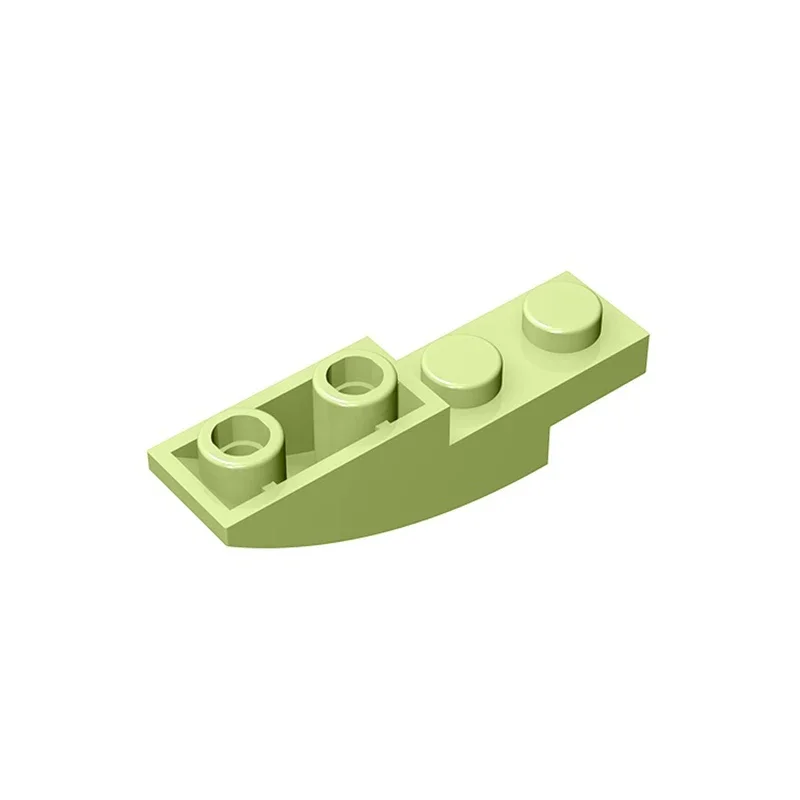 Gobricks 1 Uds. MOC pendiente curvada 4x1 ladrillo invertido Compatible con modelo 13547 piezas de bloques de construcción juguetes de montaje para niños