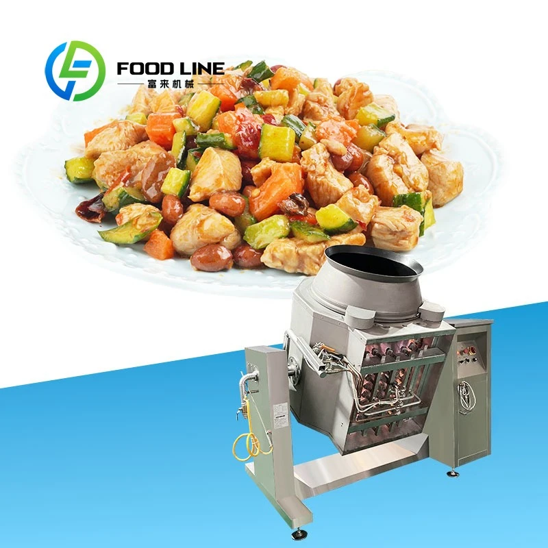 Customized Automatic Cooking Robot Commercial Industrial Vegetable Fried Rice Stir Mixing Processing Cooker Machine