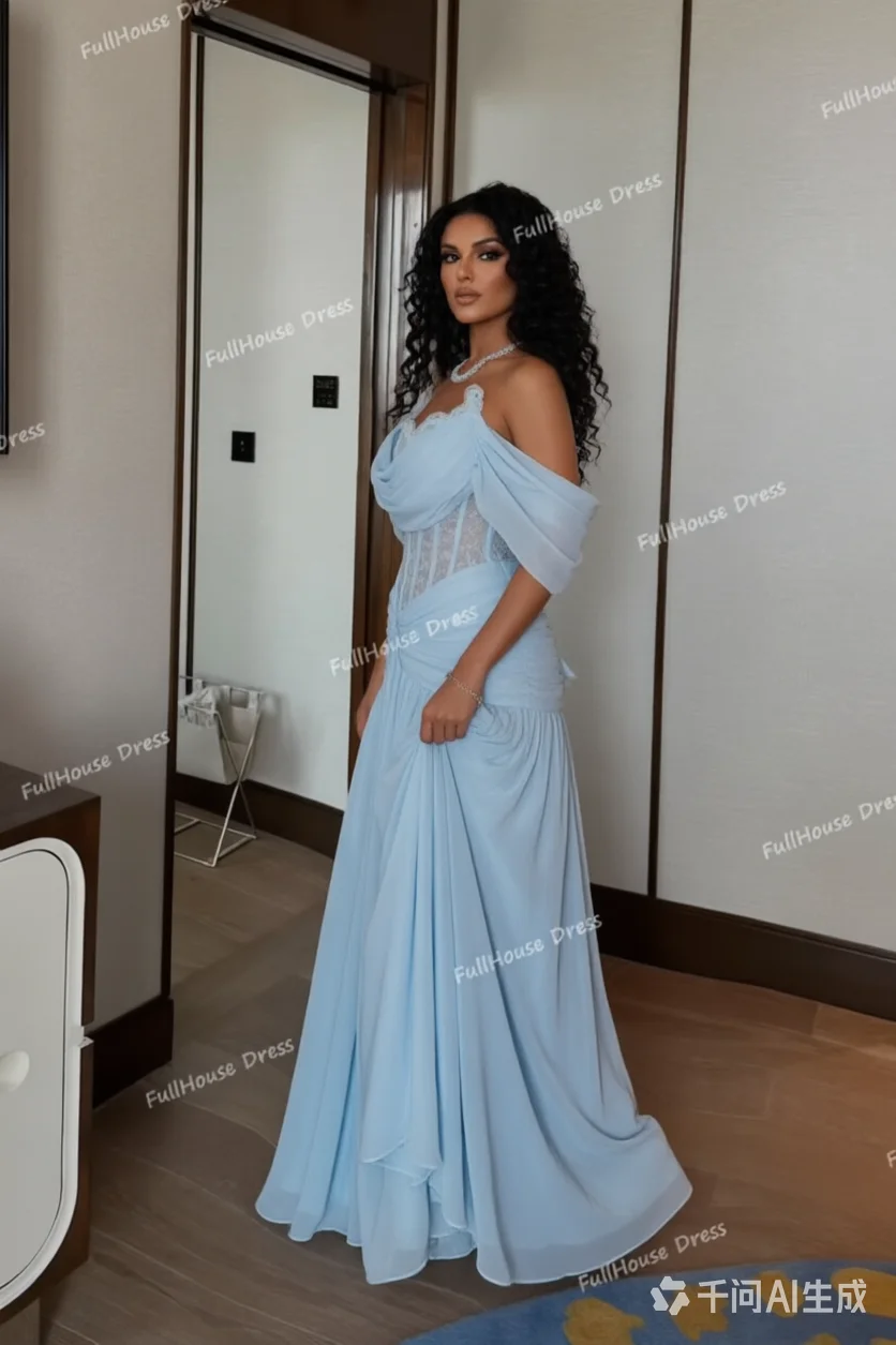 맞춤 제작된 환상적인 스트랩리스 시폰 플리츠 A라인 이 - Formal Dress 리뷰 및 가격