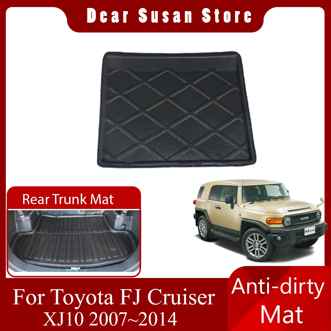 

Car Rear Trunk Mat For Toyota FJ Cruiser XJ10 2007~2014 Panel Tray Pad Space Boot Carg Cover Carpet Luggage Custom Accessories