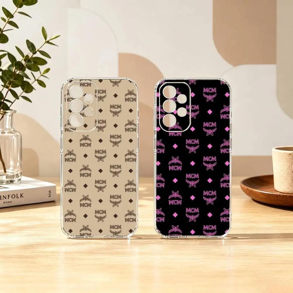 Fashion M-Mode Creation Munich  Phone Case Transparent Silicone Soft For Samsung S25,S24,S21,S22,S23,S30,Ultra,S20,Plus,Fe