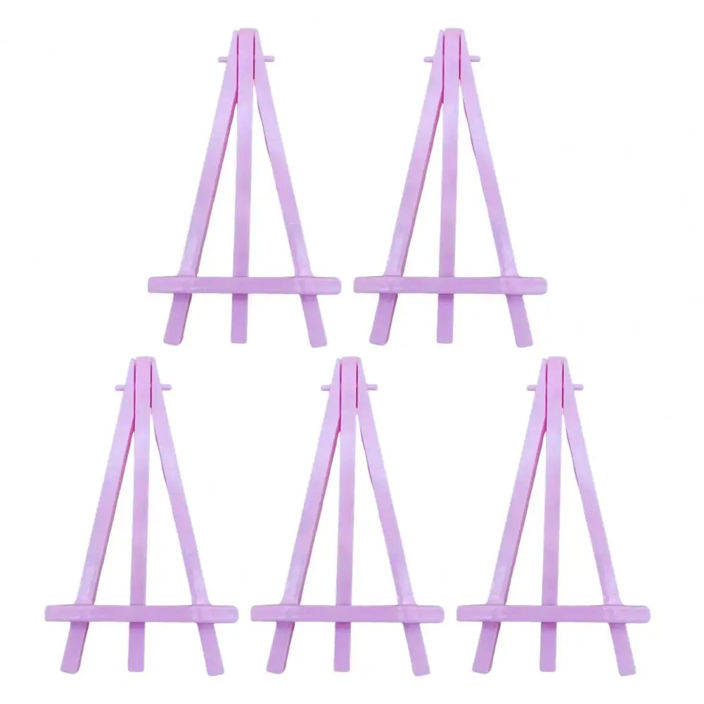 Mini Triangular Easel Set of 5 Plastic Sketching Easels for Kids Art Display Holder Stand Artist Easels