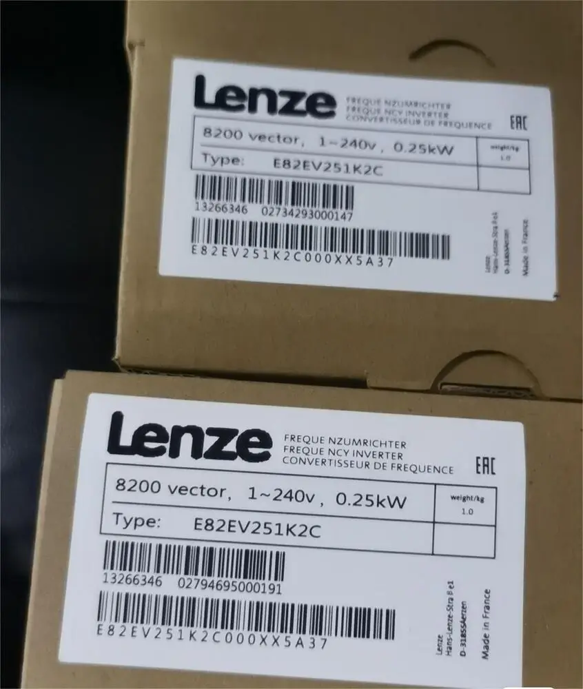 

1PCS LENZE E82EV251K2C FREQUENCY INVERTER 8200 VETOC 1-240V 0.25KW NEW IN BOX