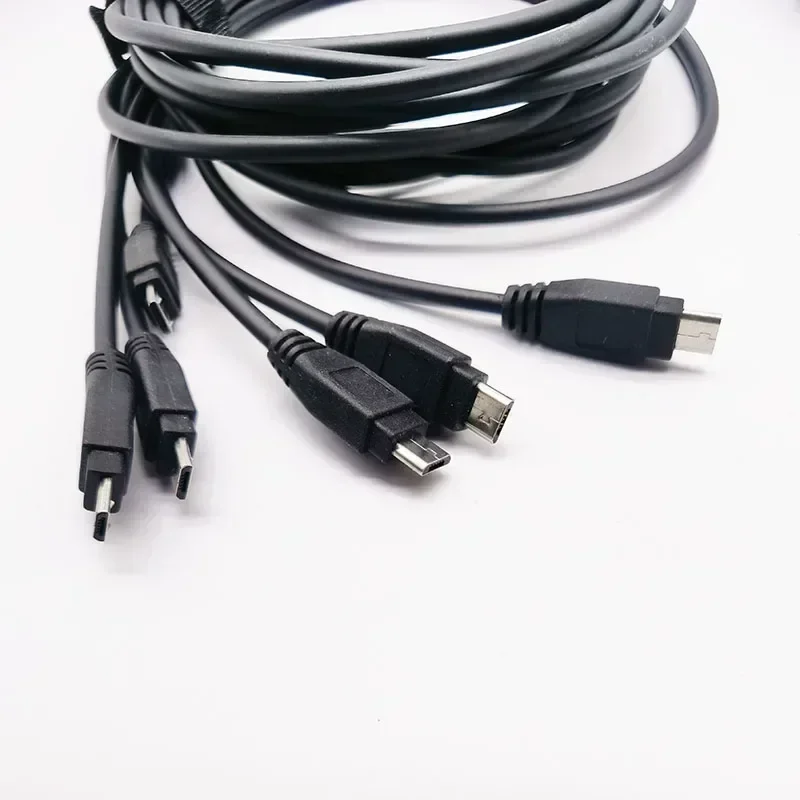 HYT Splitted 6-Way USB Micro 5pin Cable Charger Adapter Swithching Power Charge for Hytera BD350 BD300 TD350 TD360 Two Way Radio