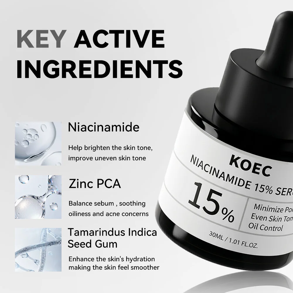 15% Niacinamide Whitening Serum Brightening Cream Freckle Mask Fade Acne Scars Melasma Dull Skin 30ml