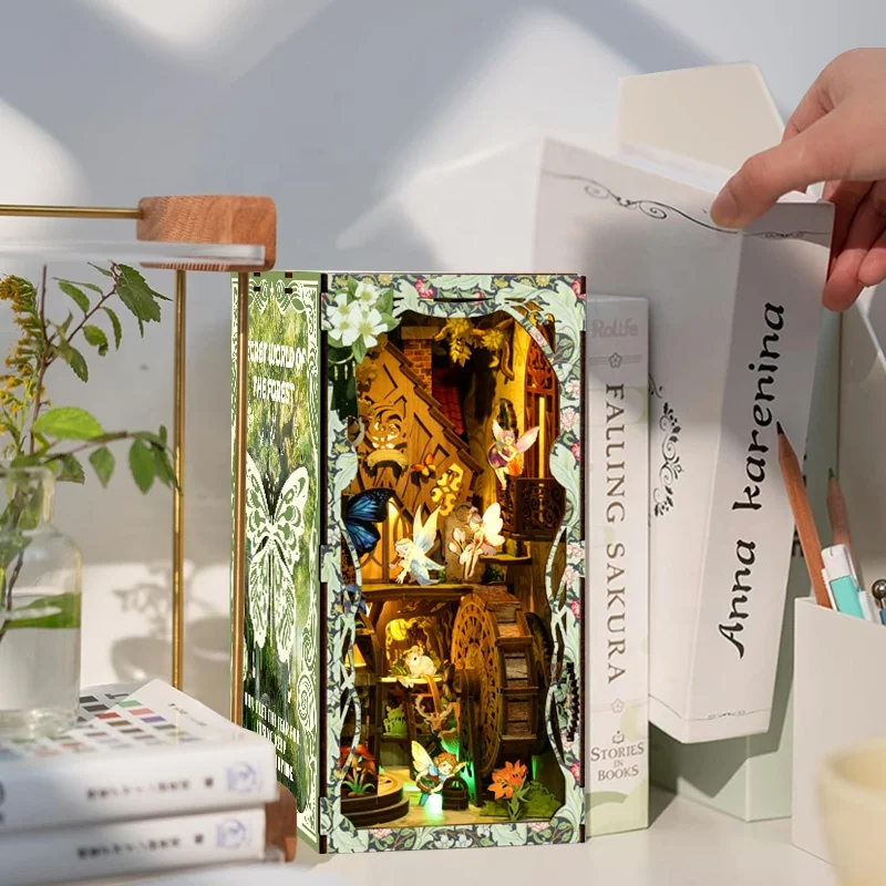 

Светодиодный светильник-сервер для данных, шпиндели из массива дерева, бизнес-подарок, набор для книжного уголка Acotar, декор для дома, книжный уголок Motion