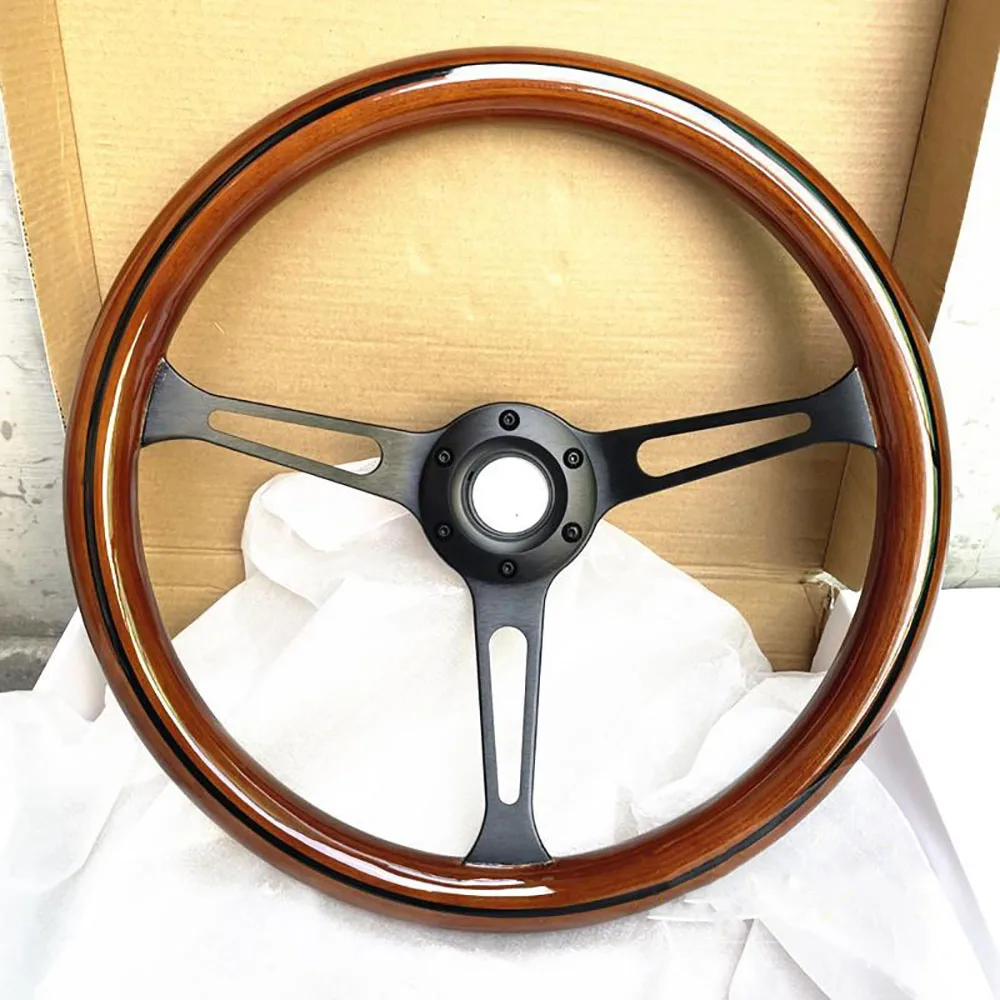 15 Inch 380MM Retro Peach Wood Steering Wheel Accessories Universal Car Modification accesorios para auto