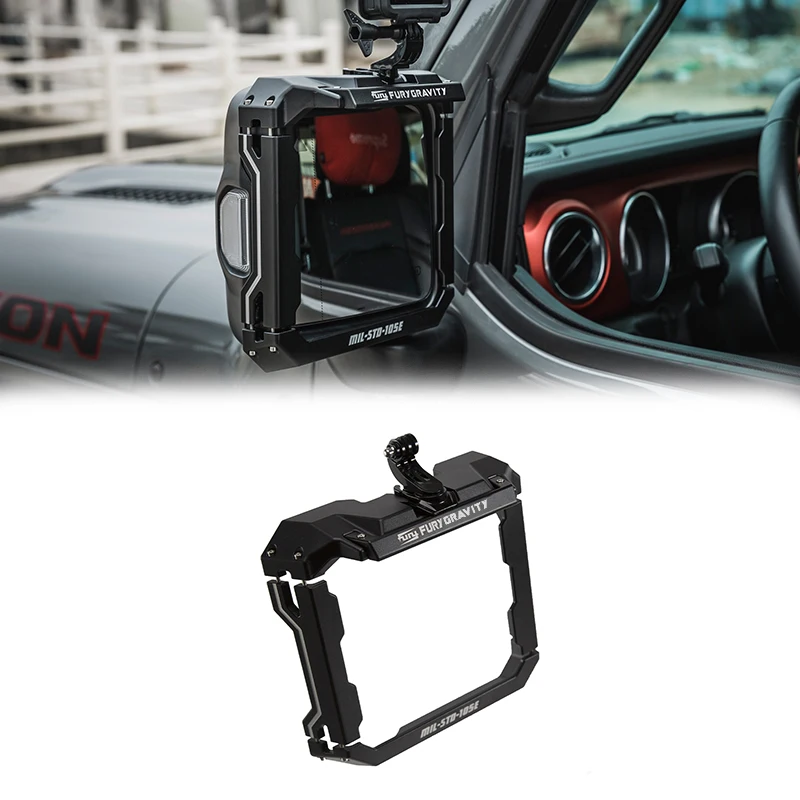 Fury 2018+ Accessories Aluminum Alloy MULTIFUNCTIONAL REARVIEW MIRROR RAIN SHIEL For Jeep Wrangler JL