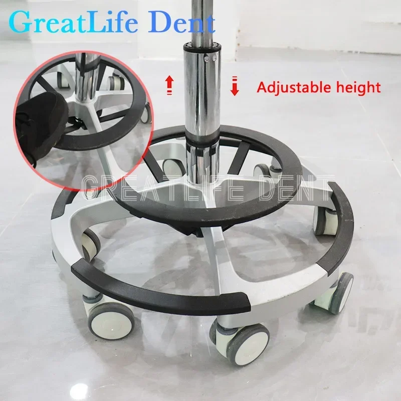 GreatLife Dental Ergonomic Beauty Salon Barber Tattoo Luxury Pu Leather Saddle lifting Swivel Adjustable Mute Wheel Doctor Chair