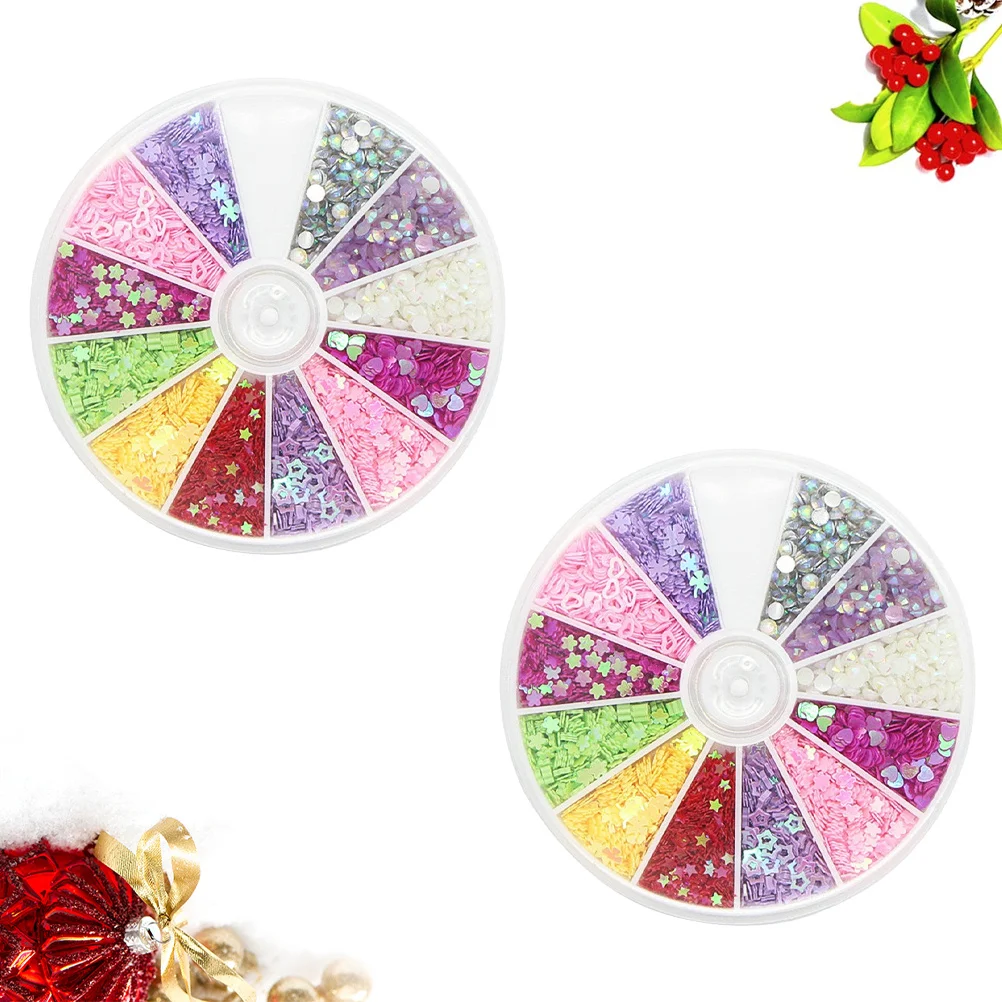 

150Pcs Nail Art Material Set Exquisite Nail Sequins Decoration Manicure Accessories DIY Nails Glitter Patch Home Store Use