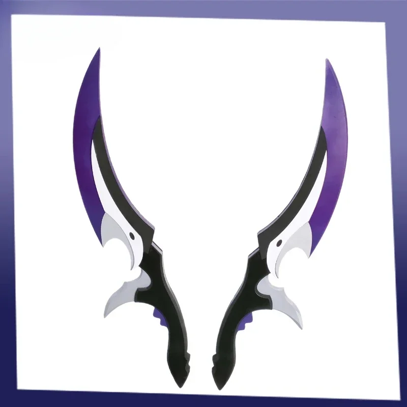 46 سنتيمتر/18.11 تحطم لعبة الأجهزة الطرفية ستار قبة السكك الحديدية سامبو التوأم السيوف بولي Material المواد السيوف ل تأثيري نماذج الأسلحة هدية مزخرفة #2