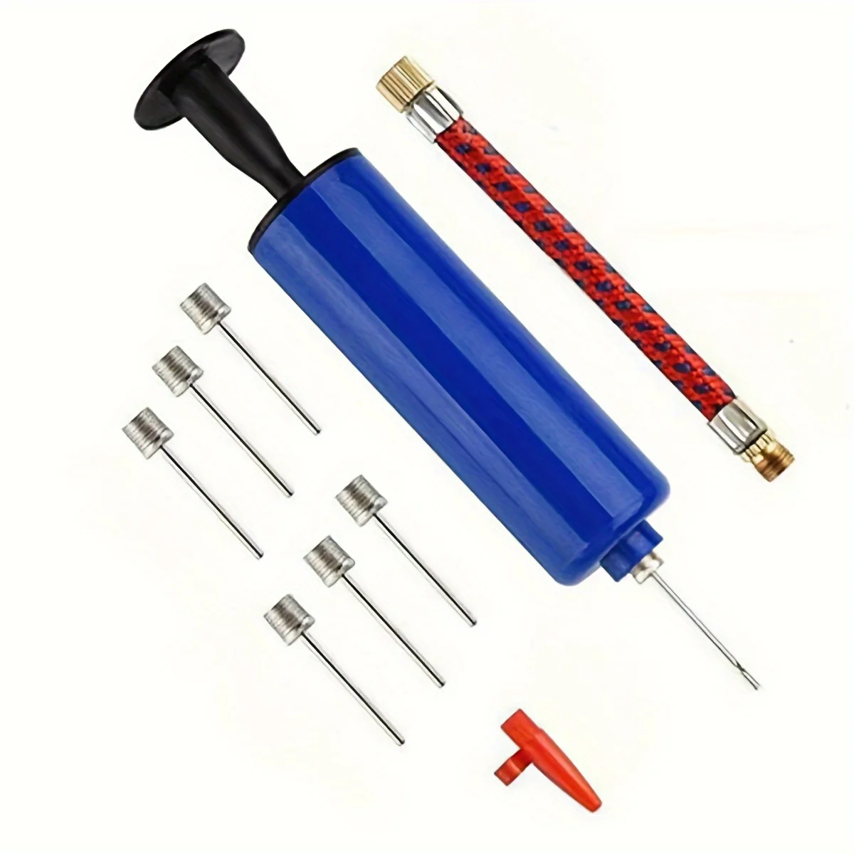 خرطوم مرن مضخة الكرة مضخة يدوية نافخة كرة السلة المحمولة مضخة كرة القدم تضخيم مع مضخة الكرة الطائرة خرطوم دفع الهواء