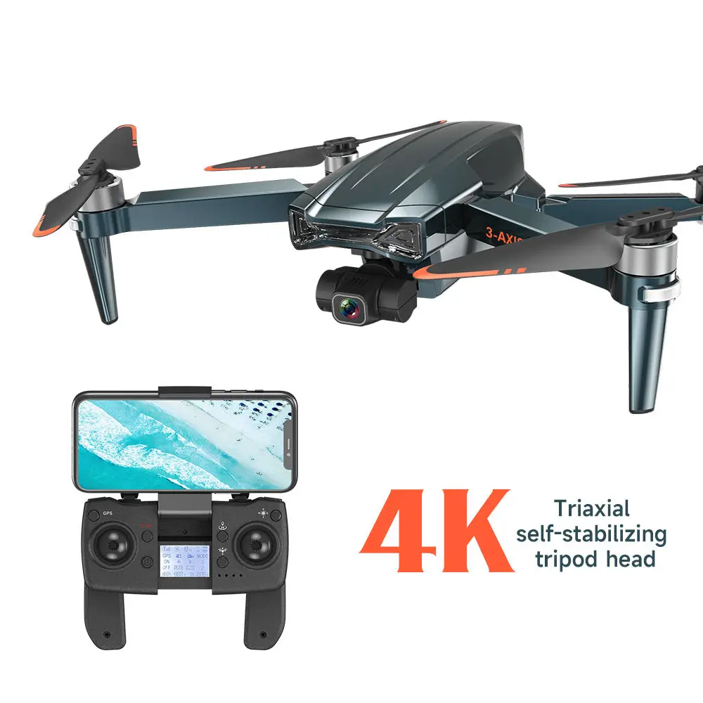 Дрон Cfly F186 с 4k камерой, Gps, 1 км, 30 минут полета