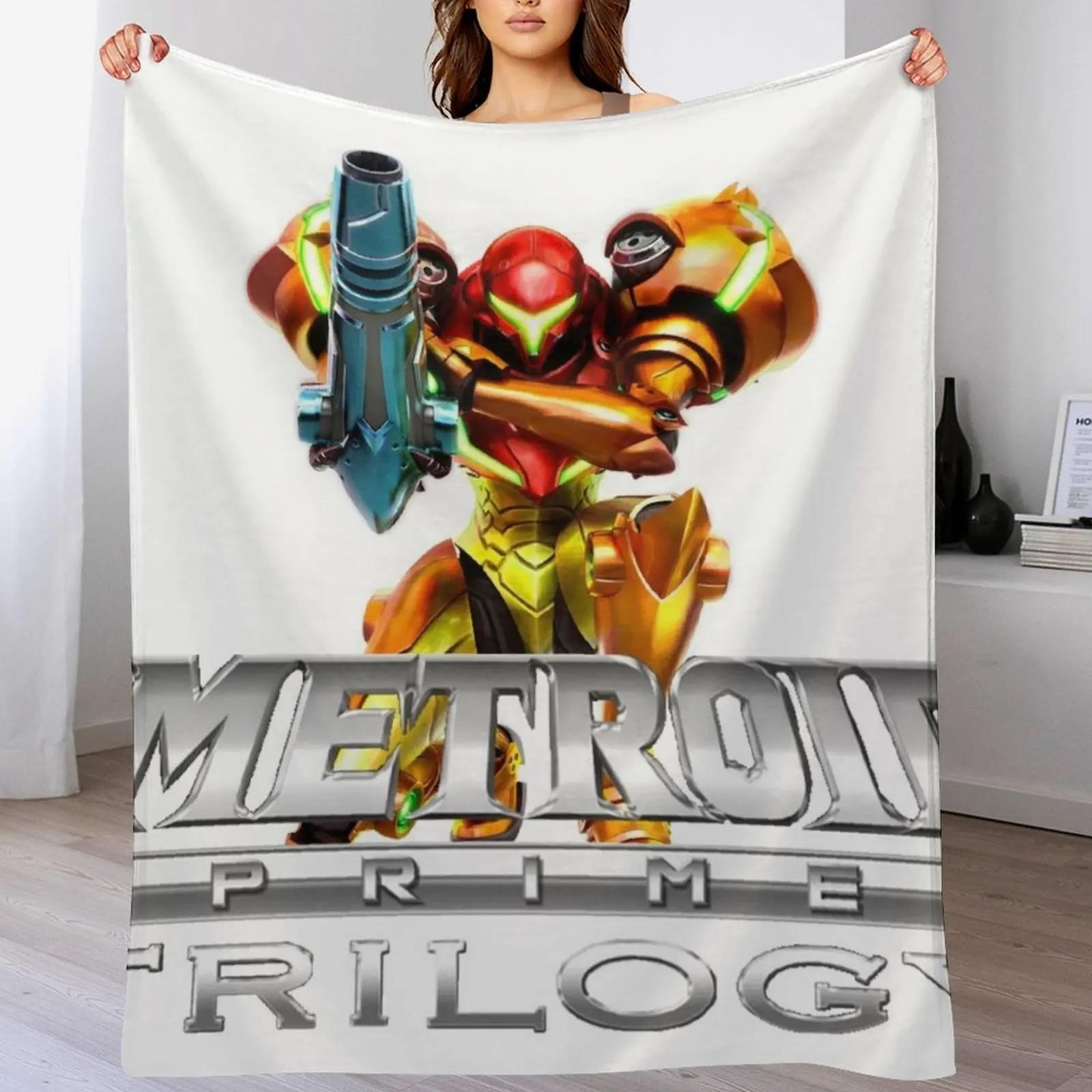 Samus Trilogy Throw Blanket Summer Beddings decorative Furrys Luxury Throw Blankets