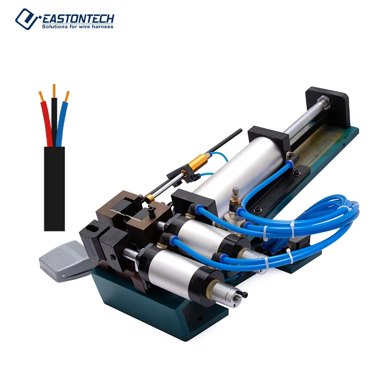 FACTORY Pneumatic Semi-automatic Electric Copper Cable Wire Stripping Machine For OD 0-15mm Cheap But Powerful