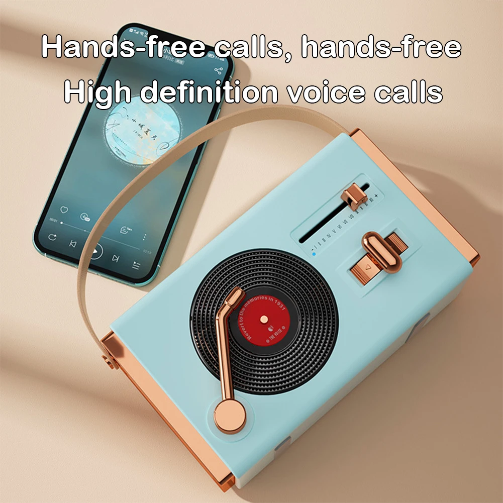 Altavoz Compatible con Bluetooth, sonido estéreo, recargable, para oficina