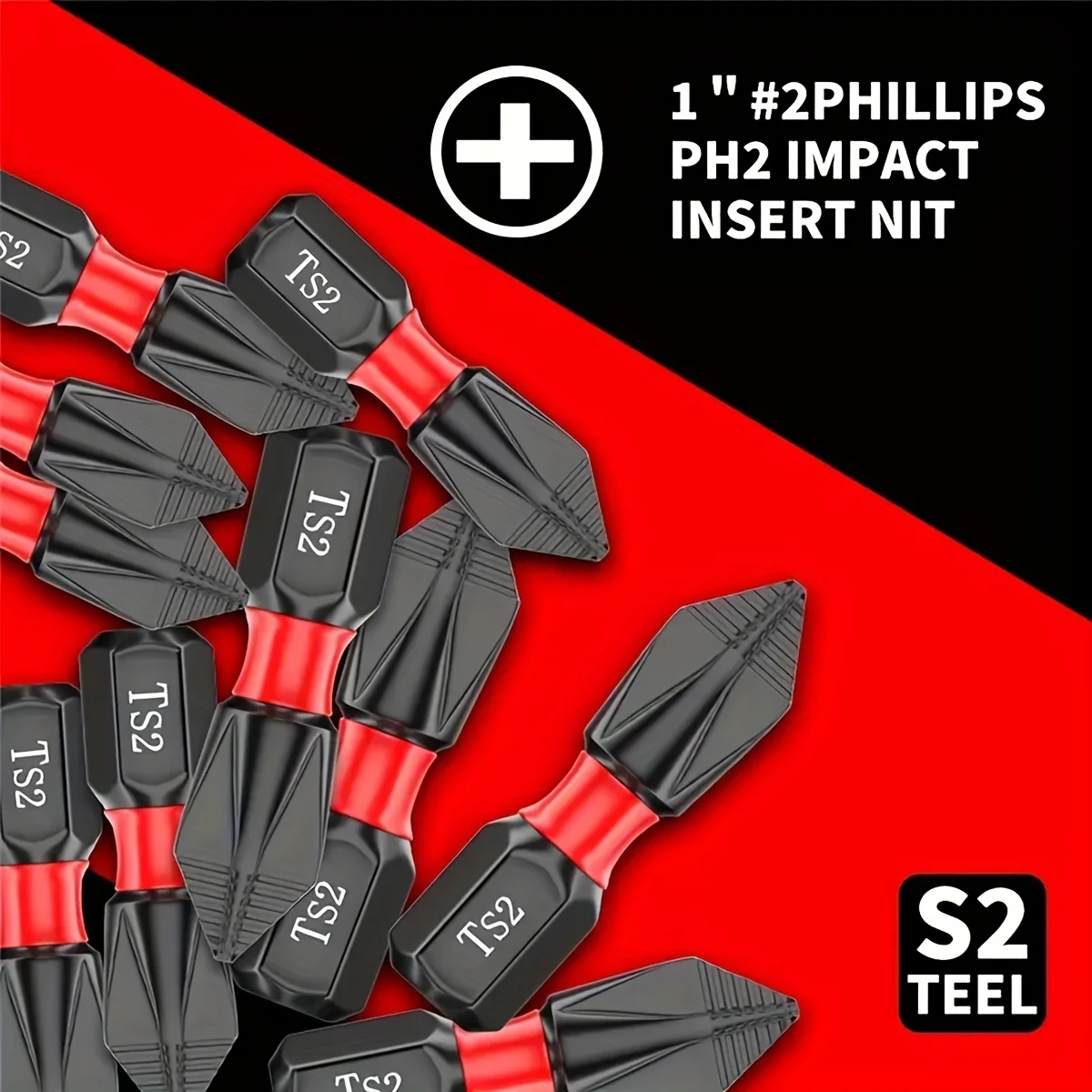 25 mm Chargenkopf, Wolframstahl, magnetisch, elektrisch, rutschfest, Elektroschrauber, Sechskantgriff, Handbohrmaschine, verlängerter Chargenkopf
