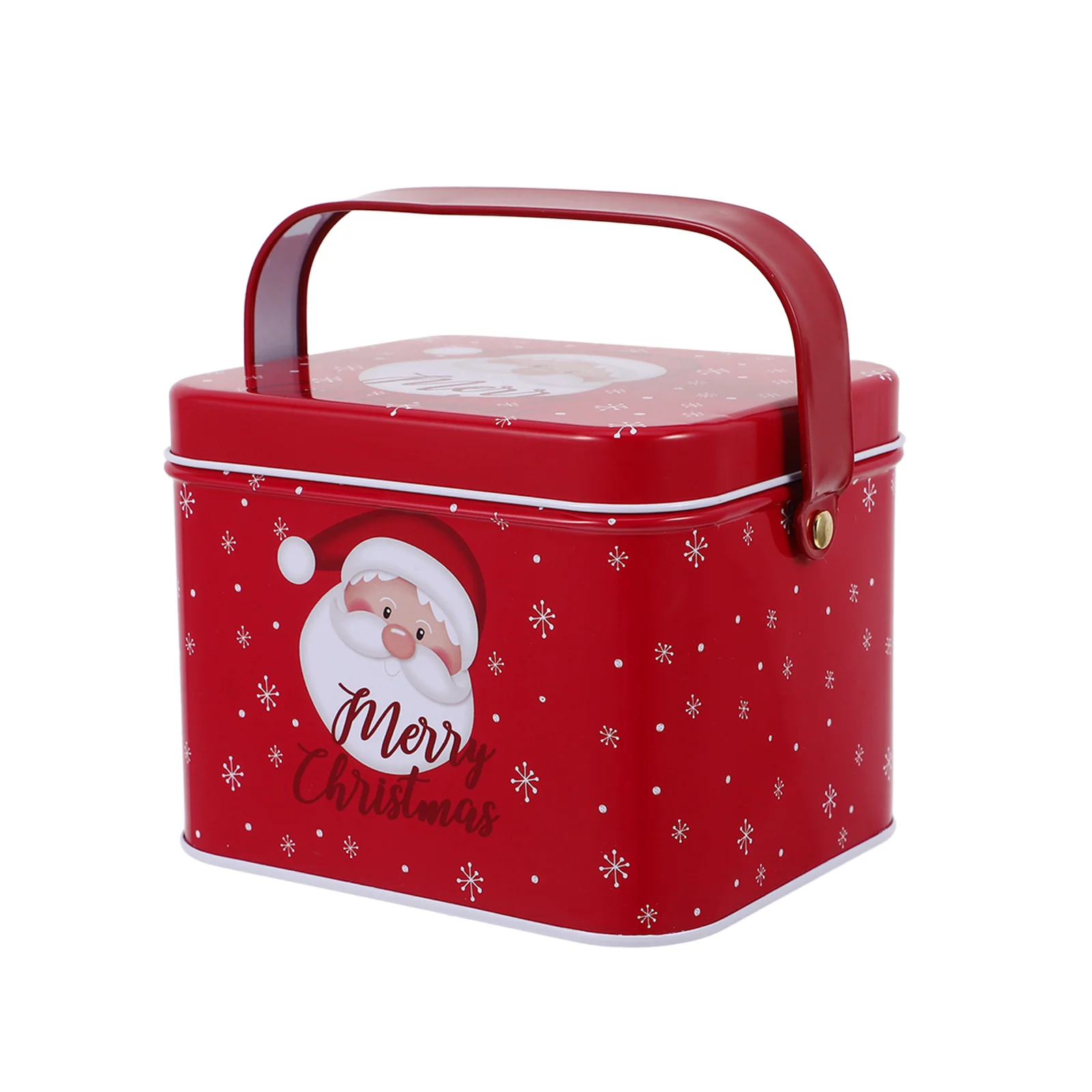 

Xmas Cookie Jars Christmas Tin Box Holiday Candy Small Tins with Lids Biscuit Metal