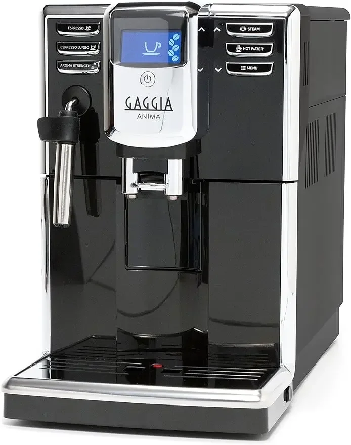 

Кофемашина Gaggia Anima для кофе и эспрессо, в комплект входит пар для ручной вспенивания латте капучино, Черная