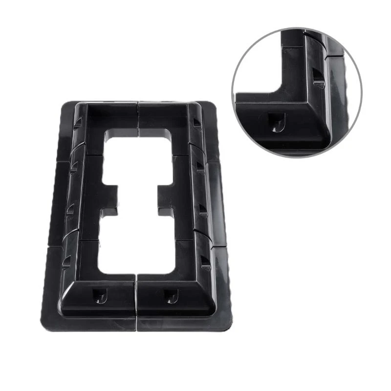 Easy Installation No Drill Solar Panel Mount Brackets ABS Corner Bracket Support