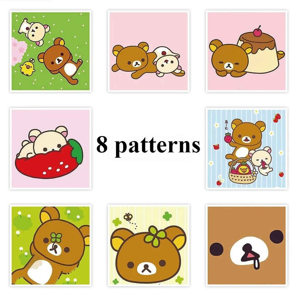 500/1000PCS Rilakkuma Kawaii Adesivi Relax Orso Forniture di Cancelleria Giocattolo Classico Tazza Notebook Paster Busta Sigillatura Decor Regalo