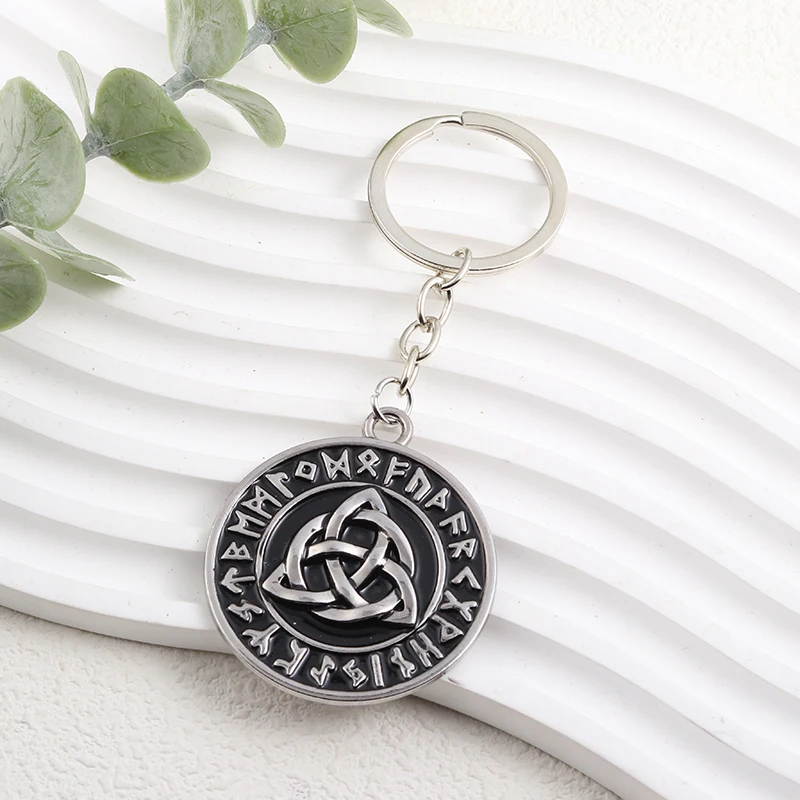  Punk Keychains Scandinavian Nordic Viking Cross Amulet Key Rings For Men Boys Friendship Gift Handbag Handmade Jewelry